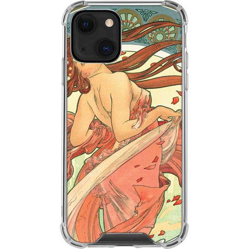 Alphonse Mucha The Arts, Dance iPhone 14 Clear Case